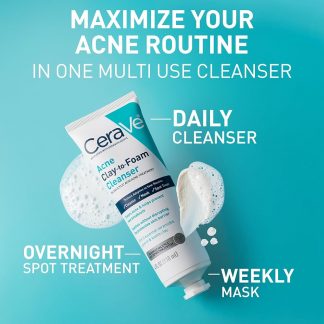 CeraVe Acne Clay To Foam Cleanser