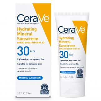 CeraVe Hydrating Mineral Sunscreen SPF 30 Face