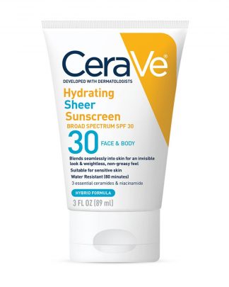 CeraVe Hydrating Sheer Sunscreen SPF 30